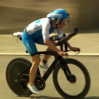 Daniela Bleymehl beim Ironman Kraichgau