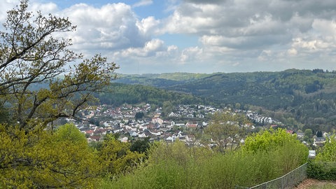 Blick von der Burg Lemberg im Landkreis Südwestpfalz