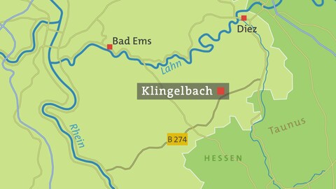 Karte von Klingelbach