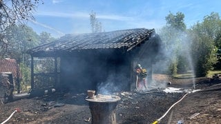 In Weinsberg hat ein Nebengebäude eines Kindergartens gebrannt
