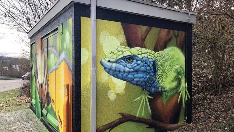 Graffiti Kunstwerke des Ulmer Künstlers Milo 