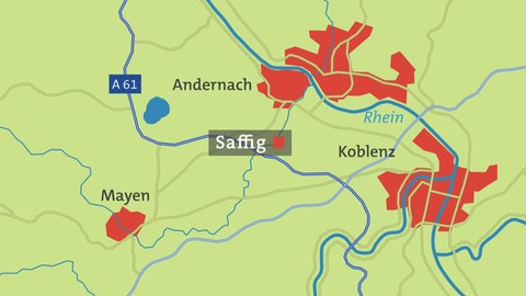 Karte von Saffig