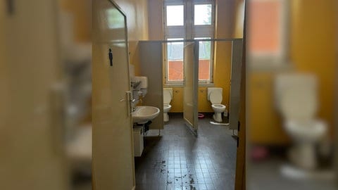 Toiletten in der Tom-Mutters-Schule in Frankenthal