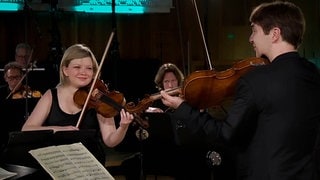 Alina Ibragimova und Nils Mönkemeyer spielen mit dem SWR Symphonieorchester
