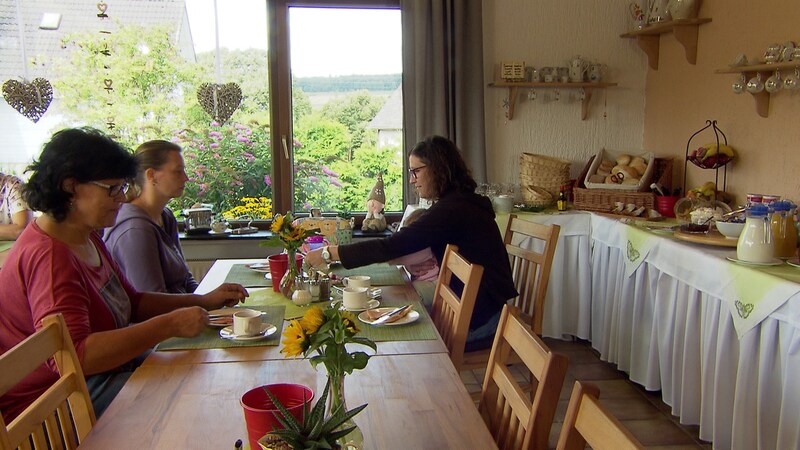 Frühstück in der Pension