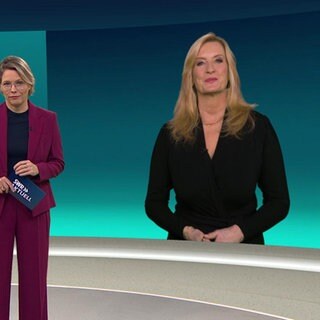 Claudia Kleinert im Studio zugeschaltet
