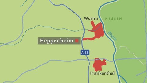 Heppenheim - Karte