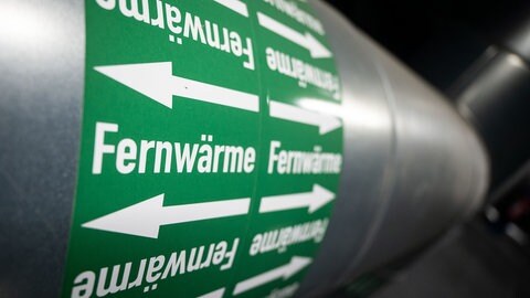 Eine Fernwärmeleitung