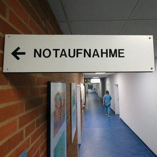 Schild Notaufnahme