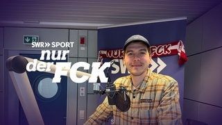 Jacob Rasmussen bei seinem Besuch im Podcaststudio bei "Nur der FCK".