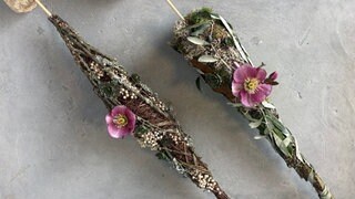 Spindeln aus Naturmaterialien