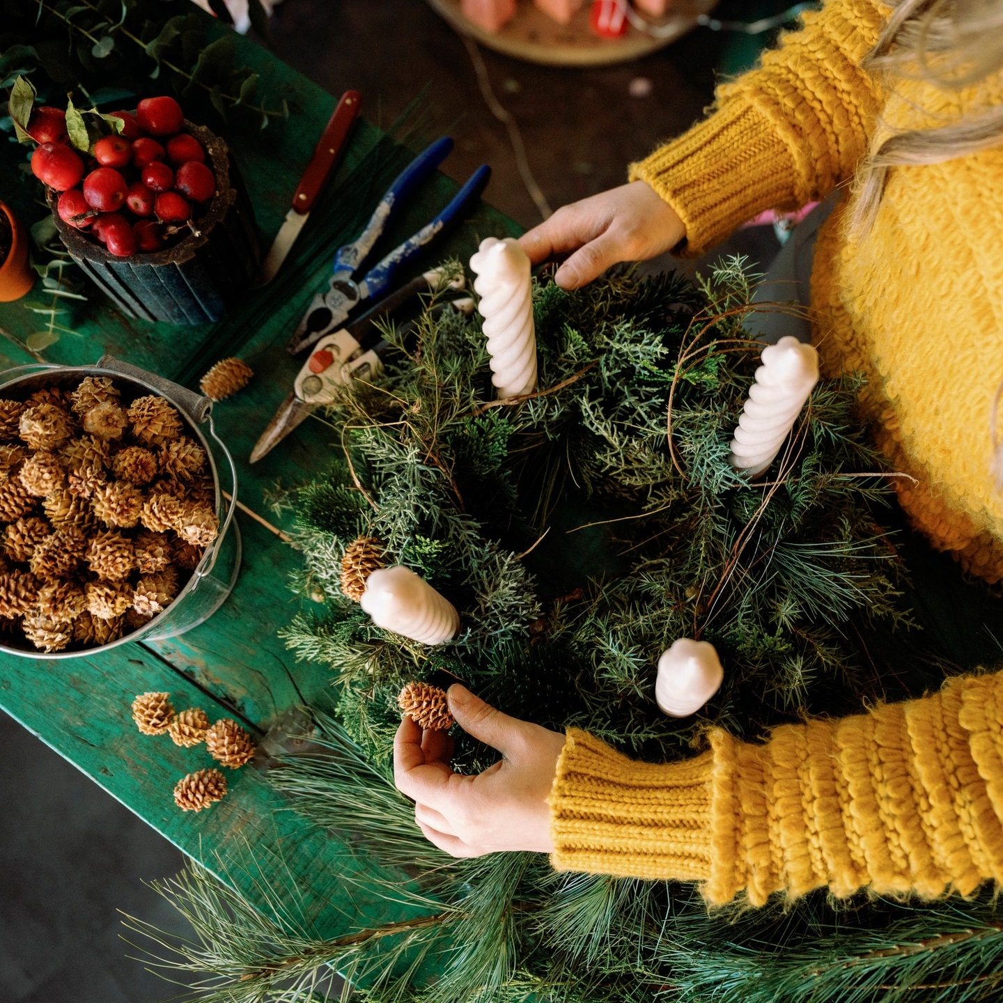 Adventskranz 2025 selber machen – Ideen und Trends