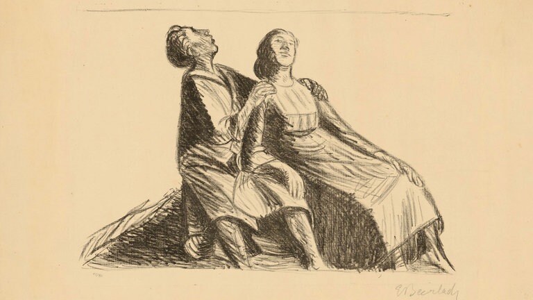 Ernst Barlach, Liebespaar, 191718