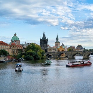 Stadtansicht von Prag, Tschechien mit der Karlsbrücke