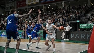 Moritz Krimmer im ersten Europe Cup Spiel gegen Batumi