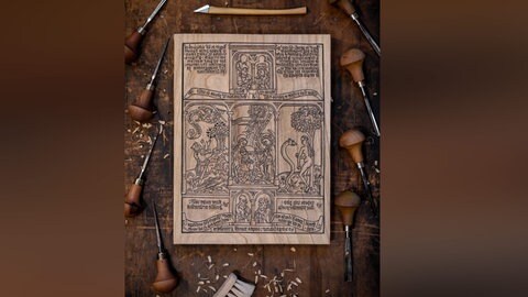 Druckstock der Biblia Pauperum
