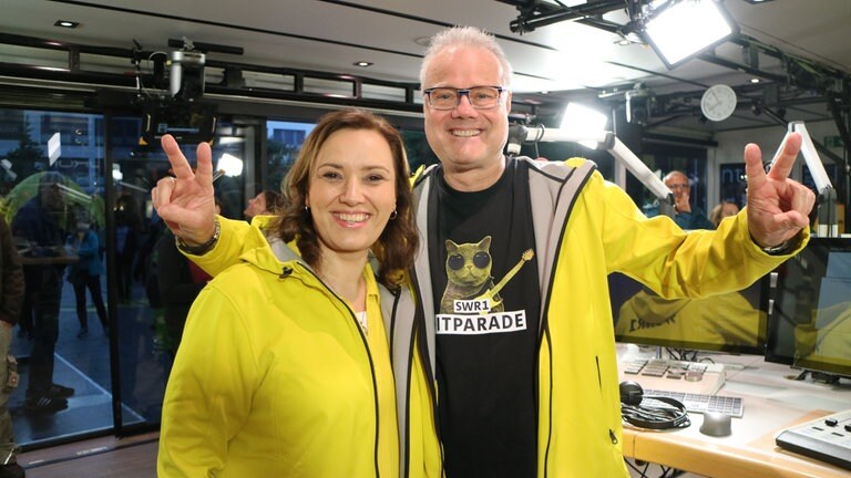 Steffi Stronczyk und Michael Lueg am Dienstag in der Hitparaden-Woche
