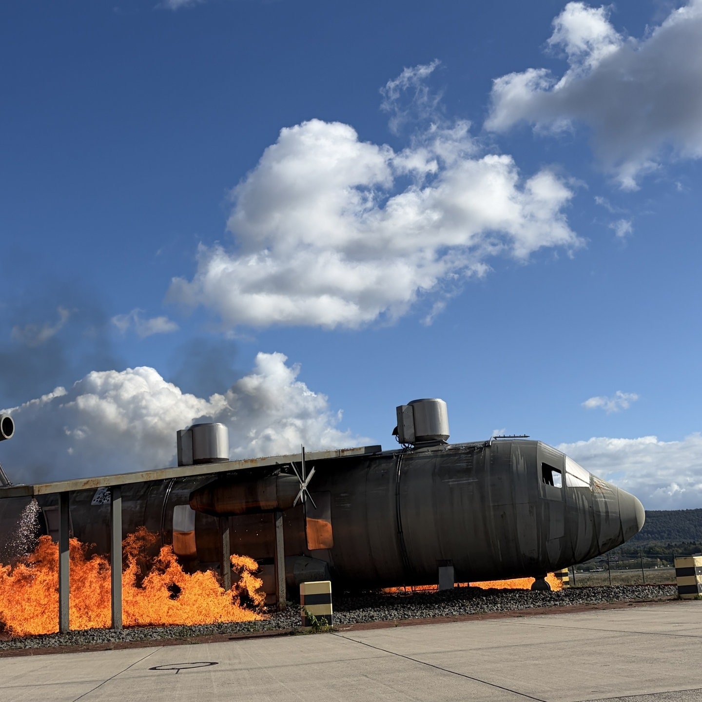Swr Image Feuerwehrübungen auf der Airbase Ramstein - SWR Aktuell