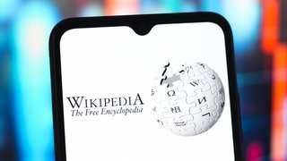 Wikipedia, aufgerufen auf einem Smartphone: Vor 25 Jahren als Nerd-Projekt belächelt, ist Wikipedia heute Fundament der digitalen Wissensordnung – doch dieses Fundament wankt. 