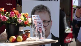 OB-Wahlkampf mit Flyern und Stand