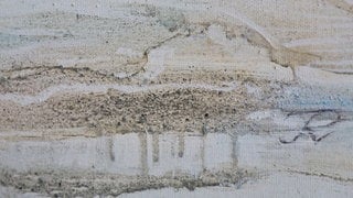 In RLP ist jetzt als neue Bestattungsform auch Kunst aus Totenasche erlaubt. Hier als Beispiel der Ausschnitt aus einem Bild der Malerin Ina Pause-Noack. 