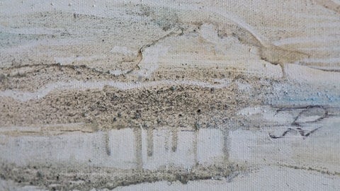 In RLP ist jetzt als neue Bestattungsform auch Kunst aus Totenasche erlaubt. Hier als Beispiel der Ausschnitt aus einem Bild der Malerin Ina Pause-Noack. 