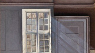 Gemälde um 1900 von Vilhelm Hammershøi: Tanz der Staubkörner in den Sonnenstrahlen