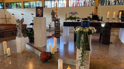 Abschied in Landstuhl von Marius Dick, der Student wurde bei einem Messerangriff getötet.