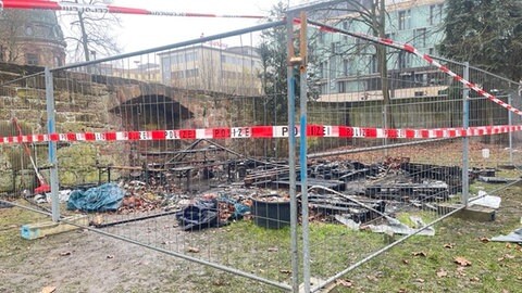 Brand von Kälte-Iglus für Obdachlose in Kaiserslautern