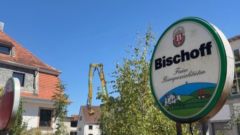 Abriss der ehemaligen Bischoff Brauerei in Winnweiler.