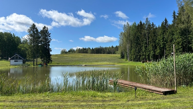 Estland ist sehr dünn besiedelt. Viele Esten haben ein Ferienhaus mit See. 