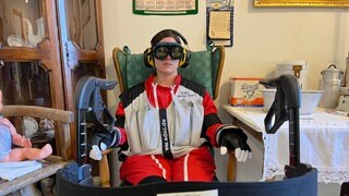 Vom Rollator in den Sessel: erstmal verschnaufen beim Azubi-Tag in Buchen.