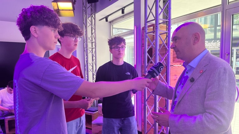 SWR PopUp Studio Kaiserslautern Newscamp für Schüler