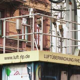 Die Luftüberwachungsstation in Mainz