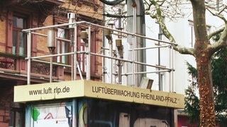 Die Luftüberwachungsstation in Mainz