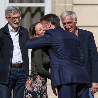 Am Mittwochmorgen wurden Cécile Kohler und Jacques Paris von Emmanuel Macron in der französischen Hauptstadt empfangen.