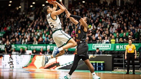 Jordan Roland traf für die Gladiators in der zweiten Hälfte des BBL-Spiels gegen Chemnitz viel besser.