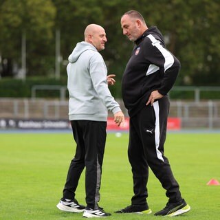Trainerfreunde: Torsten Lieberknecht und Frank Schmidt