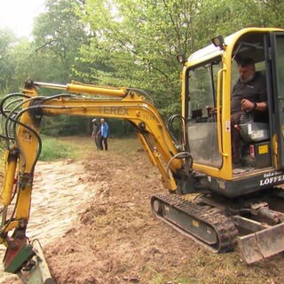 gelber Bagger