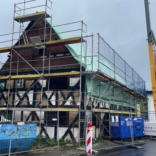 Dieses alte Fachwerkhaus in Scheuerfeld wird abgebaut und kommt ins Freilichtmuseum.