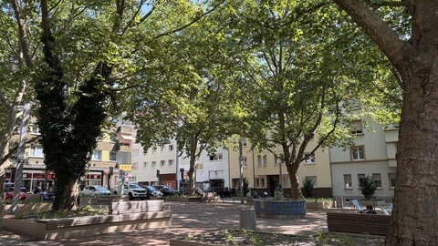 Der Pfälzer Platz in Pforzheim wurde umgebaut und soll dadurch zu einem kühleren Ort in der Stadt werden.