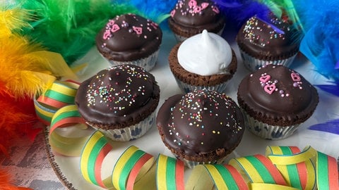 Eierlikör-Marshmallow-Cupcakes