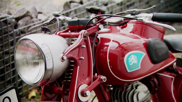 HZL, Hupperath, Bergweilerstraße, altes Motorrad