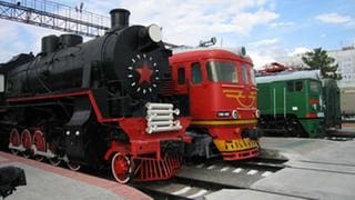 Im Eisenbahnmuseum von Novosibirsk, der größten Stadt Sibiriens.