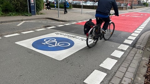 Neue Fahrradstraße in Kaiserslautern.