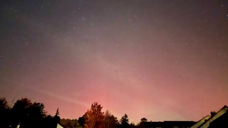 Auch in Tübingen waren die Polarlichter zu sehen. 