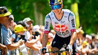 Florian Lipowitz bei der 8. Etappe der Tour de France