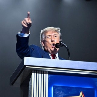 Präsident Donald Trump während des Parteitags der Republikaner.