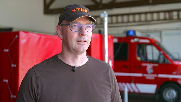 Feuerwehrmann Sebastain Zerfas