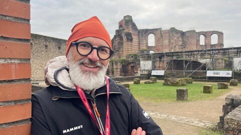 Der Trierer Stadtführer Stephan Kraemer ist selbst auch immer wieder begeistert von den Trierer Welterbestätten